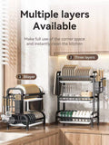 Stylish and Convenient 3 Layered Multi Functional Kitchen Utensils Rack -ANUB001MFR
