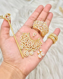 Beautiful Gold Plated American Diamond Jewllery Set for Laddu Gopal JI -BRIJ001LJ