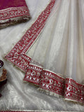 Indian Ethnic Beauty , Beautiful Twil Net Saree for women -TANVI001IB