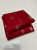 Nayantara , Red Shade Pure chanderi handloom saree for women -NAGMA001RS