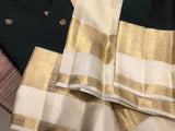 Matangi , Elegant Kanjivaram Silk Saree for women -SACHI001BW