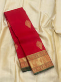 Shobhana , Pure Kanchipuram Silk Hand Woven 2G Pure Zari Meenakari jari butta rich pallu with blouse -SACHI001RKS
