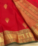 Shobhana , Pure Kanchipuram Silk Hand Woven 2G Pure Zari Meenakari jari butta rich pallu with blouse -SACHI001RKS