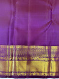Gajamohini , Classic Purple Kanjivaram Silk Saree with Elephant Motifs -SACHI001EM