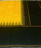 Mithali , Yellow and Black Traditional Combination Kanjivaram Silk Saree for Women -SACHI001YB