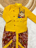 Ganesh festival special launch Soft cotton Top with Kalamkari Bottom for boys-TREND001GD