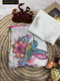 Humming Bird , Design Soft Tabby Silk Saree for women -DF001STS