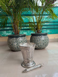 German Silver  Antique balti pichkari for gifting this Holi 2026-ANUB001BPH