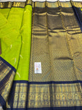 Urvashi , Green Kanjivaram Silk Saree with Beautiful Peacock Weavings -SACHI001PW
