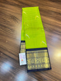 Urvashi , Green Kanjivaram Silk Saree with Beautiful Peacock Weavings -SACHI001PW