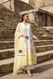 Premium mul cotton flared kurta with pintucked yoke with embroidery all over and lace work-FOF001PK