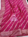 Embroidered Banarsi Silk Shirt With Pearl , Zardozi   Sequin Work-LR001BM