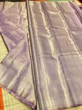 Sangamitra , Lilac Shade elegant Kanjivaram Silk Saree for Women -SACHI001KL