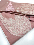 Floral Printed  Full Embroidered Linen  Shirt material for women -LR001SSM