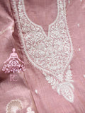 Floral Printed  Full Embroidered Linen  Shirt material for women -LR001SSM