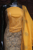 Ajrakh Cotton Top With Handwork Patch Yoke -DEEP001YM