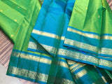 Meenakumari , Green shade elegant Kanjeevaram Silk Saree for women -SACHI001GS