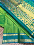 Meenakumari , Green shade elegant Kanjeevaram Silk Saree for women -SACHI001GS