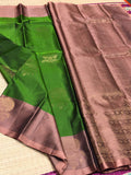 Subamathi , Green Shade  Kanjivaram Silk Saree for Women -SACHI001GR