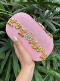 Pink Gaj Ghungroo collection Designer Clutch for Women -AKSH001PC