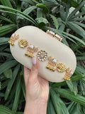 Gaj Ghungroo collection Designer Clutch for Women -AKSH001WC
