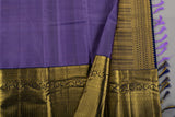 Neelam , Handloom kanchipuram pure silk saree in lavender with navy blue colour designer borders and rich pallu-SRI001BS