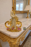 Ceramic Golden Lover Statue for Table Decor -AKSH001LV