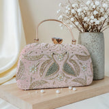 Combo of 6 , Embroidered Swan Clutch Bags for Gifting-ANUB001SC
