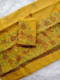 Yellow shade Kota hand embroidery saree and blouse -DIYA001YS