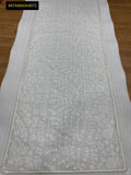White Lily , Beautiful Premium Quality Mono Net Saree for women -DF001WS