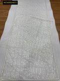 White Lily , Beautiful Premium Quality Mono Net Saree for women -DF001WS