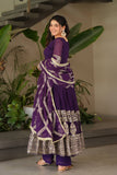 New Designer Party Sharara Suit & Dupatta Set -SSS001PS
