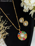 Rainbow Love , Beautiful Rainbow inspired Pendant Set for women -SIP001RS