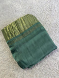 South Indian Celebrity Anushree Inspired Plain modal silk with Zari pallu-KERAL001AS