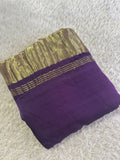 South Indian Celebrity Anushree Inspired Plain modal silk with Zari pallu-KERAL001AS