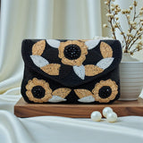 Combo of 7 , Floral Luxe Envelop Beautifully crafted Envelope style clutches  adorned with Floral embroidery bead work -AKSH001CCB