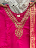 Premvati , Elegant Chanderi Anarkali Kurti Pant Duppatta set -ANUB001PK