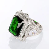Gracy Green Emerald Stone Ring By IDH Jewellery-DUB001GSR