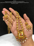 Krishnahare , Antique Gold Finish Premium Brass Exclusive  Laminate Enamel Lord Krishna Pendant set -LUCK001PSK