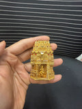 Golden Temple Ganesha , Beautiful Gold Finish Temple for Ganesha Sindur Dabbi -SONA001TG