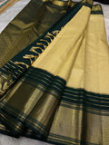 Mangatha , Pure handloom Kanchipuram silk saree for women -SACHI001PS
