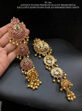 Krishnaveni , elegant Premium Brass Kemp Choti with Matt Gol Finish for Women -SHAKI001CH