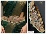 Shri Vidya , Antique Gold Finish Bridal Peacock Design Diamond Hip Belt for women -LUCK001HBB