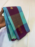 Varalakshmi , Old Traditional Kanchipuram border less saree with Multi Colors weaving-SACHI001OT