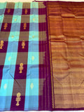 Varalakshmi , Old Traditional Kanchipuram border less saree with Multi Colors weaving-SACHI001OT