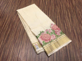 Subadra , Pure Mysore silk saree With Cutwork and Embroidery work for women -SACHI001PMYS