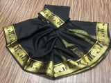 Gajamohini , Black Shade Pure Mysore Silk Saree with Elephant Designs-SACHI001EDB