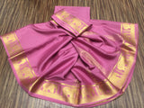 Gajamohini , Pink Shade Pure Mysore Silk Saree with Elephant Designs-SACHI001EDP
