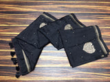 Black shade Soft Tussar Silk Saree with Blouse for women -SACHI001BLT