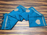 Blue shade Soft Tussar Silk Saree with Blouse for women -SACHI001BT